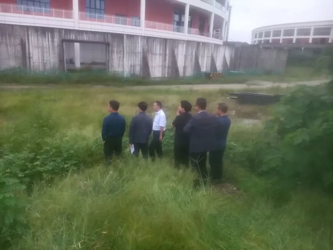 洋縣縣長張軍、常務副縣長霍波、發改局局長王永仁、教體局局長蒙剛等領導蒞臨洋縣全民健身中心項目視察調研室外土石方回填及掃尾工程